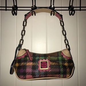 Dooney & Bourke Rainbow Plaid Shoulder Bag